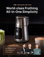 Load image into Gallery viewer, Dreo All-in-1 BaristaMaker Milk Frother, Electric Foam Frother for Latte Art Microfoam and Coffee, 15oz/450ml Automatic Milk Warmer with 30 Drinks, Dishwasher Safe, Dairy/Plant-Based Milk