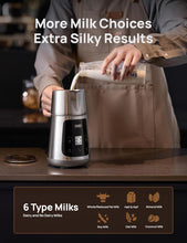 Load image into Gallery viewer, Dreo All-in-1 BaristaMaker Milk Frother, Electric Foam Frother for Latte Art Microfoam and Coffee, 15oz/450ml Automatic Milk Warmer with 30 Drinks, Dishwasher Safe, Dairy/Plant-Based Milk
